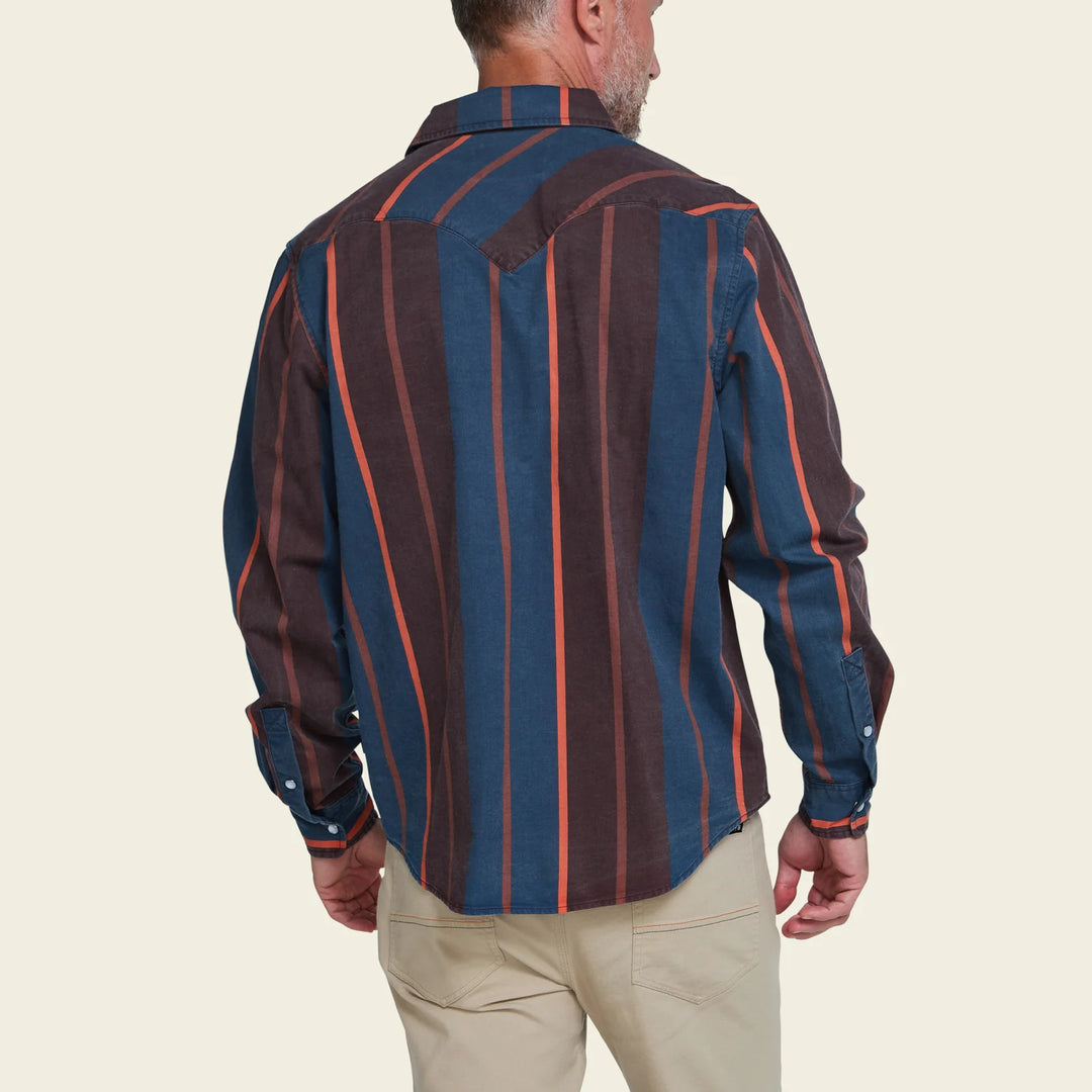 Howler Bros High Rider Shirt - Driver Stripe: Marooned