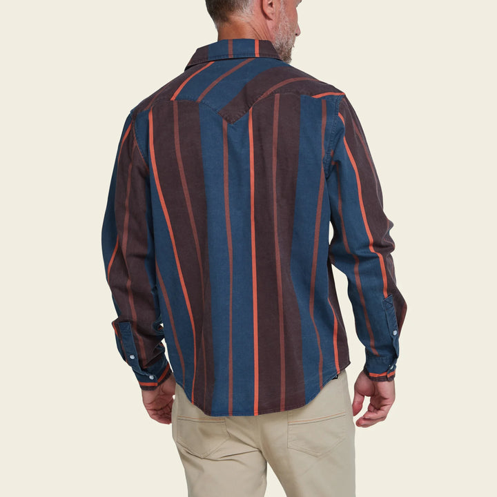 Howler Bros High Rider Shirt - Driver Stripe: Marooned