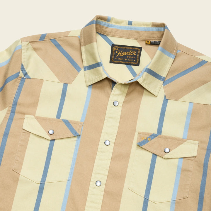 Howler Bros High Rider Shirt - Driver Stripe: Terra