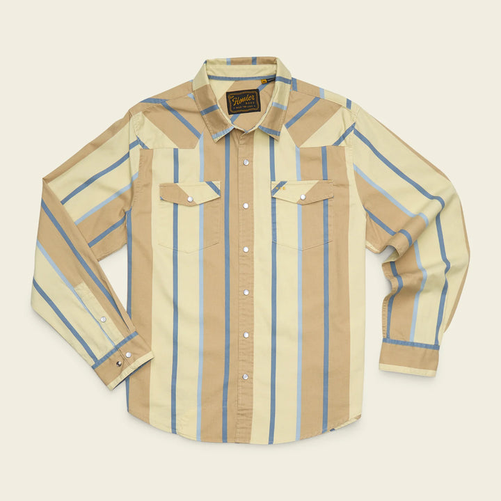 Howler Bros High Rider Shirt - Driver Stripe: Terra