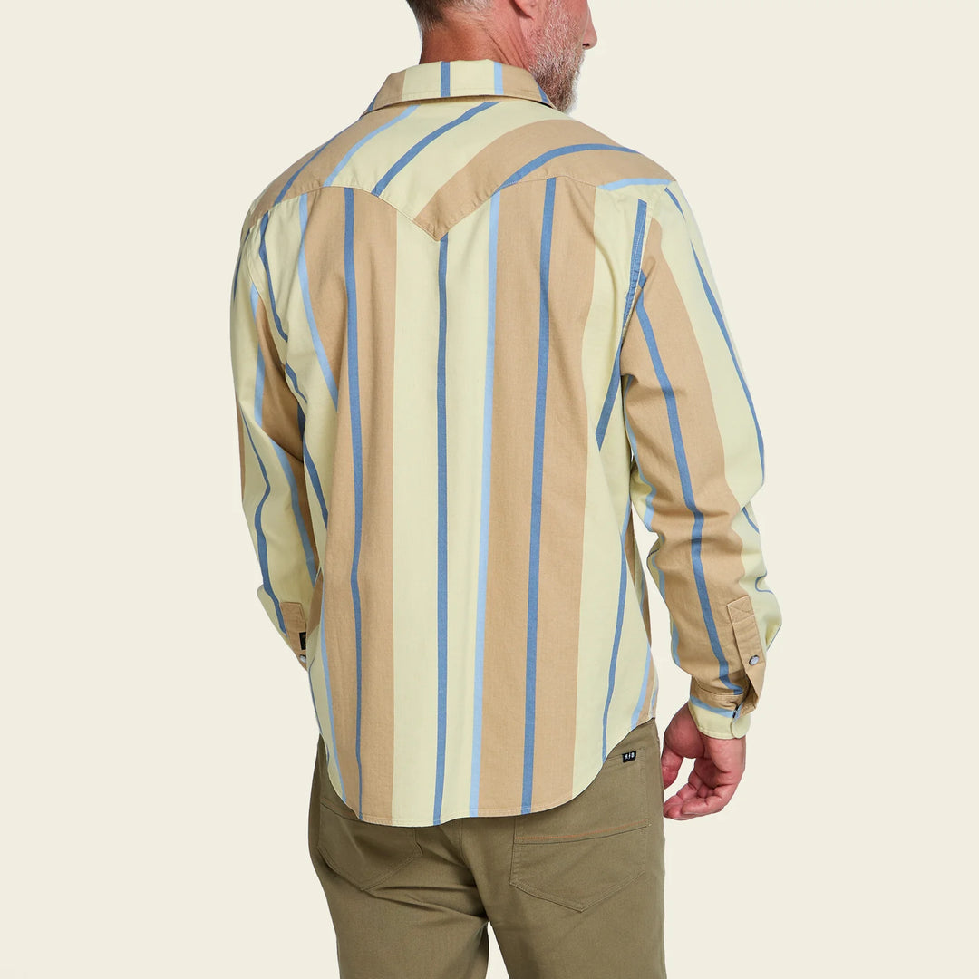 Howler Bros High Rider Shirt - Driver Stripe: Terra