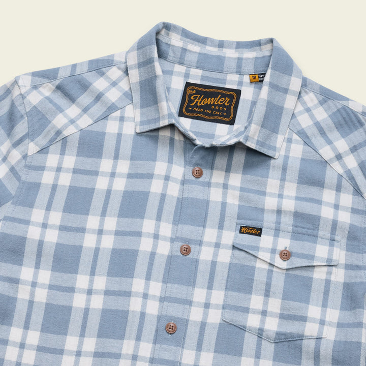 Howler Bros La Grange Lightweight Flannel - Cohen Plaid: Iron Blue