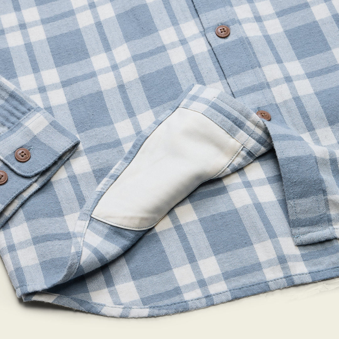 Howler Bros La Grange Lightweight Flannel - Cohen Plaid: Iron Blue