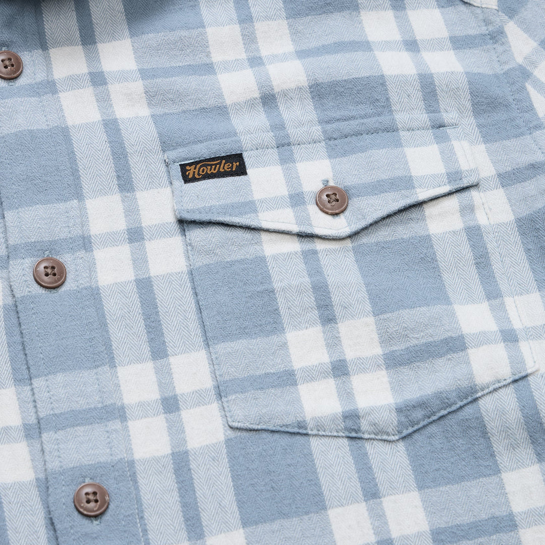 Howler Bros La Grange Lightweight Flannel - Cohen Plaid: Iron Blue