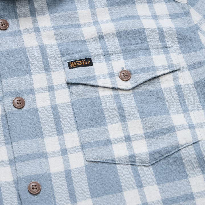 Howler Bros La Grange Lightweight Flannel - Cohen Plaid: Iron Blue