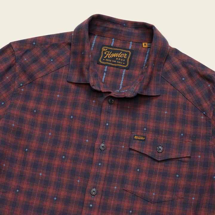 Howler Bros La Grange Lightweight Flannel - Franklin Plaid: Brick House