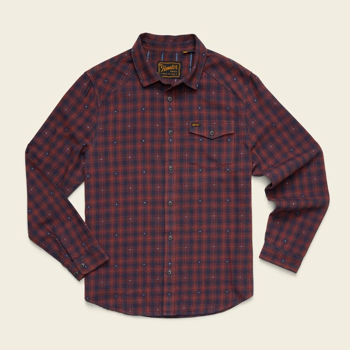 Howler Bros La Grange Lightweight Flannel - Franklin Plaid: Brick House
