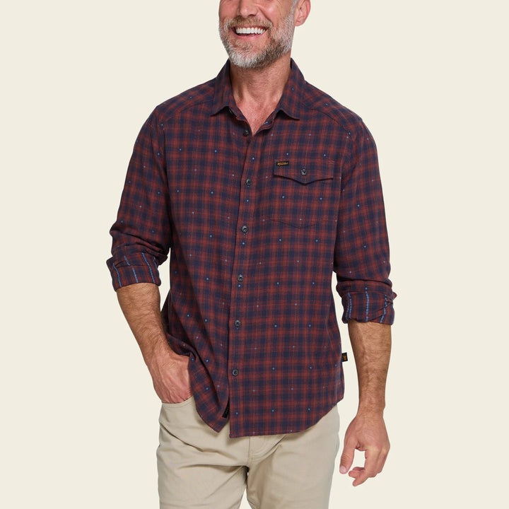 Howler Bros La Grange Lightweight Flannel - Franklin Plaid: Brick House