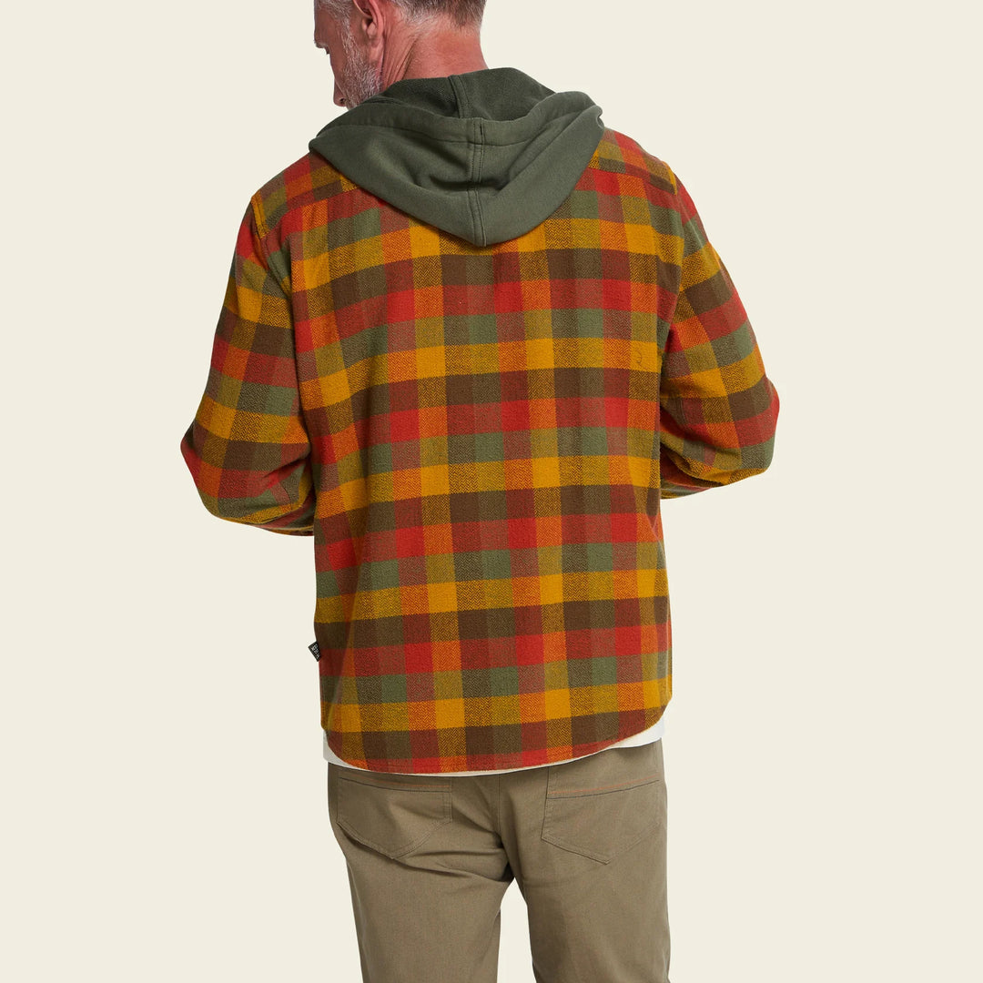 Howler Brothers Salvo Hooded Blanket Flannel - Grice Plaid: Hayride