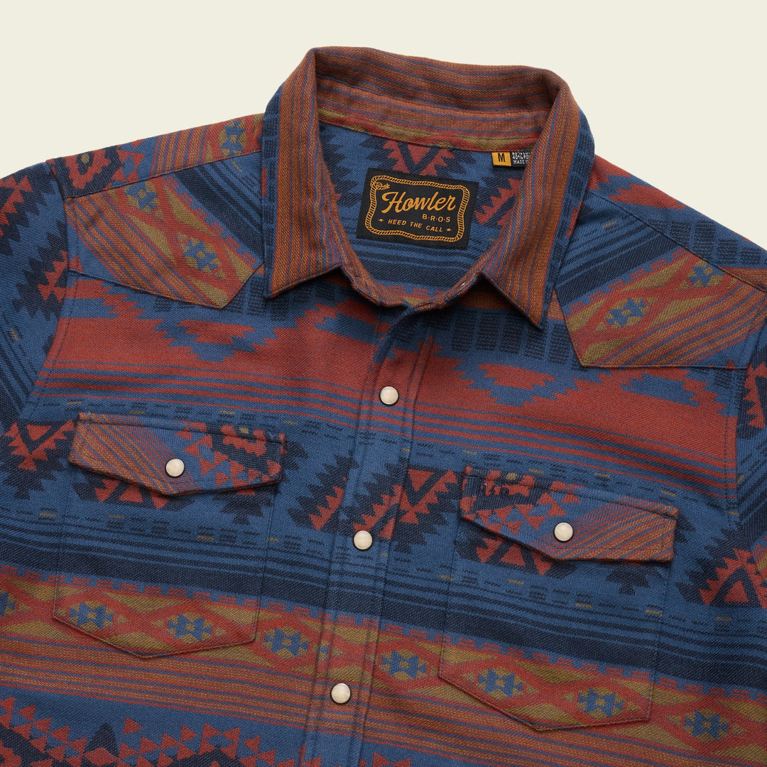 Howler Brothers Sheridan Flannel: Canyon Codes - Skyfall