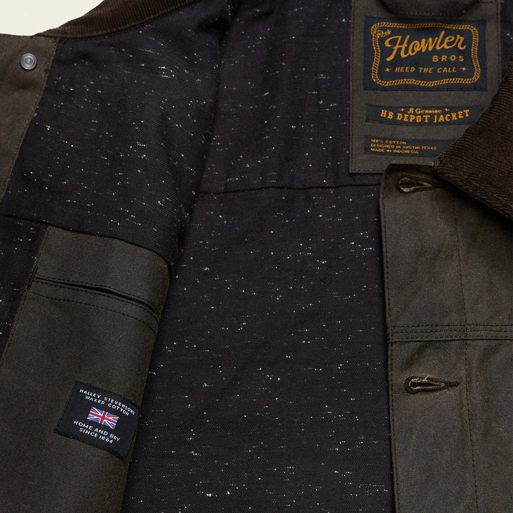 Howler Brothers Waxed Depot Jacket: Bark