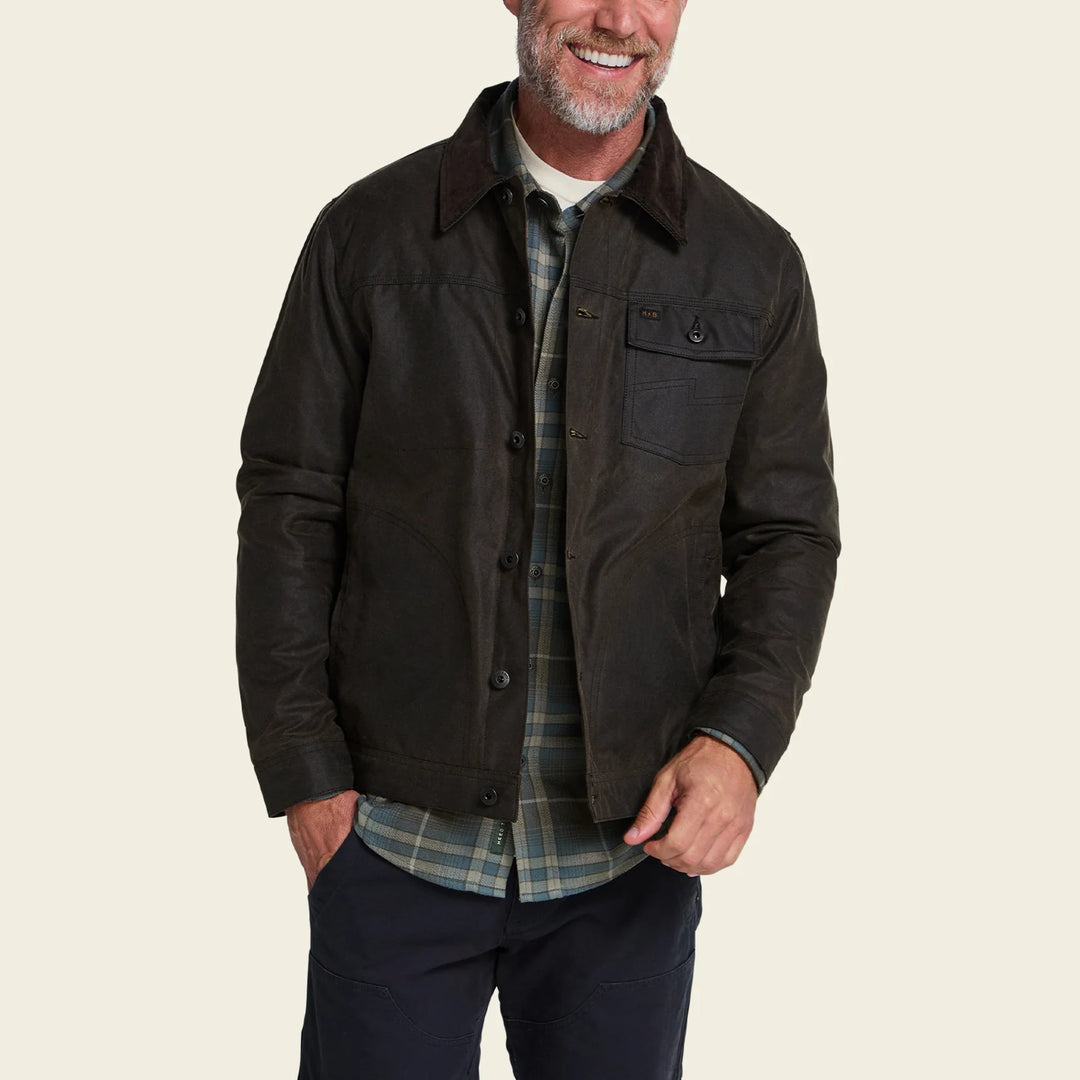Howler Brothers Waxed Depot Jacket: Bark