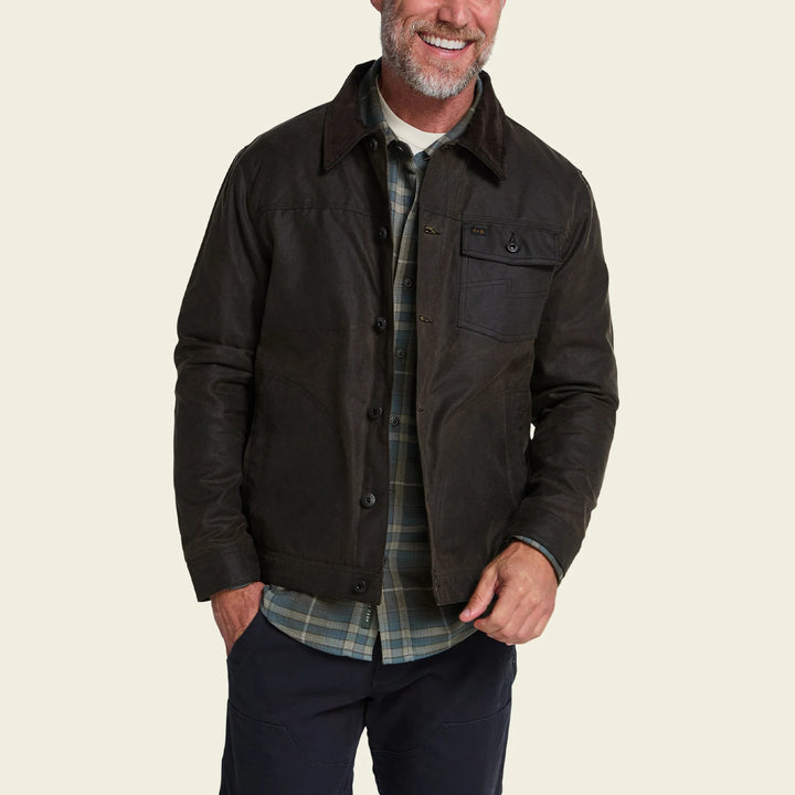 Howler Brothers Waxed Depot Jacket: Bark