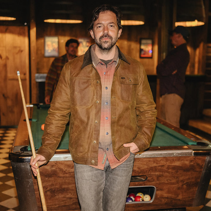 Howler Brothers Waxed Depot Jacket: Camel