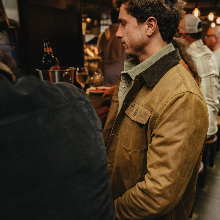 Howler Brothers Waxed Depot Jacket: Camel
