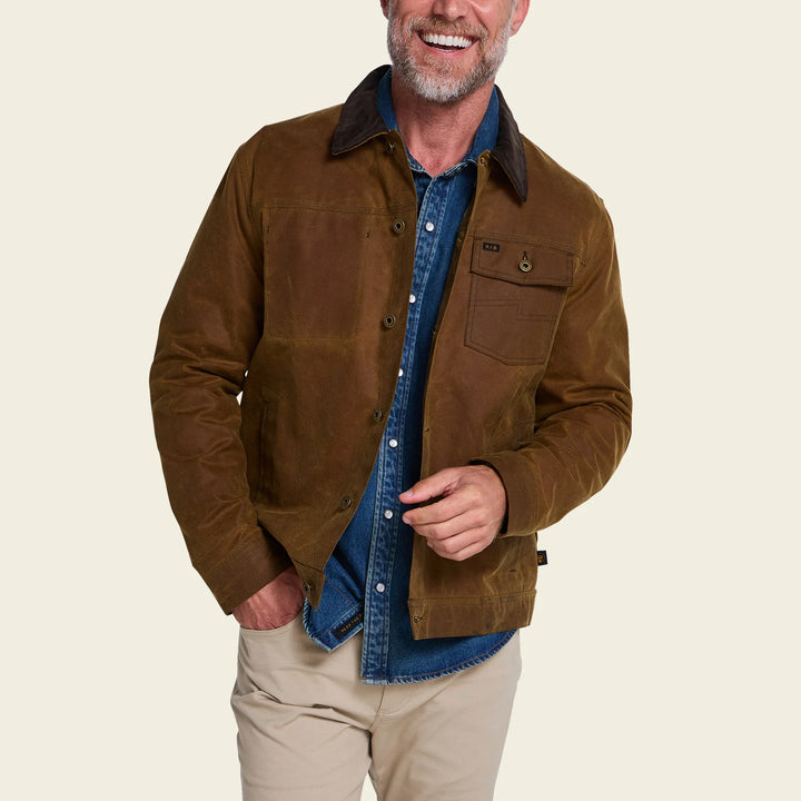 Howler Brothers Waxed Depot Jacket: Camel