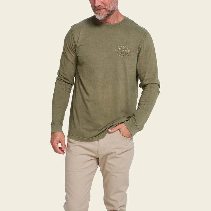 Howler Bros Howler Lasso Cotton Longsleeve T-shirt: Fatigue