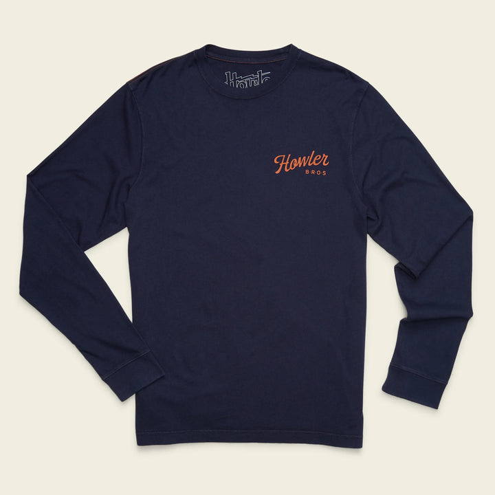 Howler Bros Howler Posse Cotton Longsleeve T-shirt: Navy