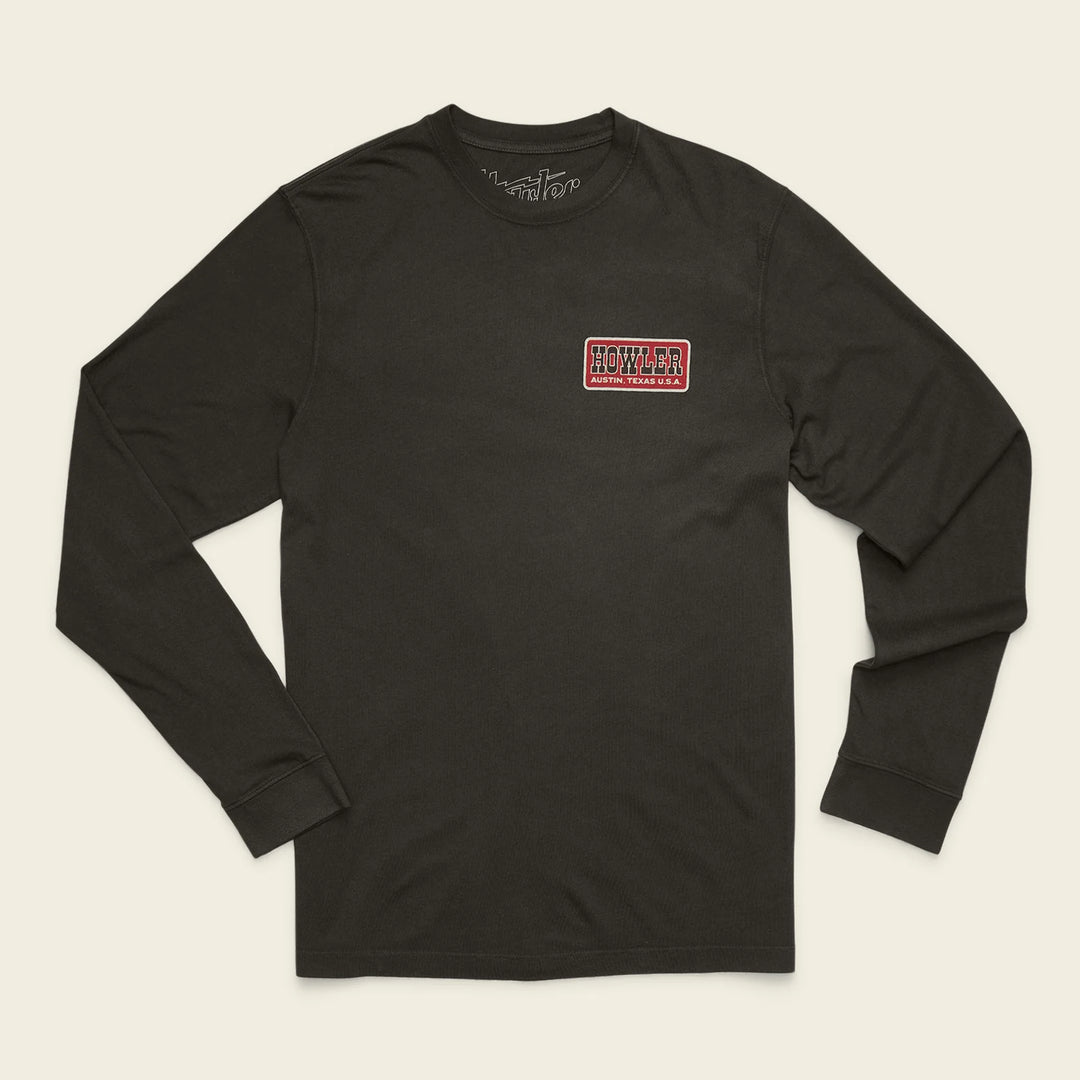 Howler Bros Howler Slab Cotton Longsleeve T-shirt: Antique Black