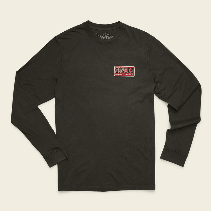 Howler Bros Howler Slab Cotton Longsleeve T-shirt: Antique Black