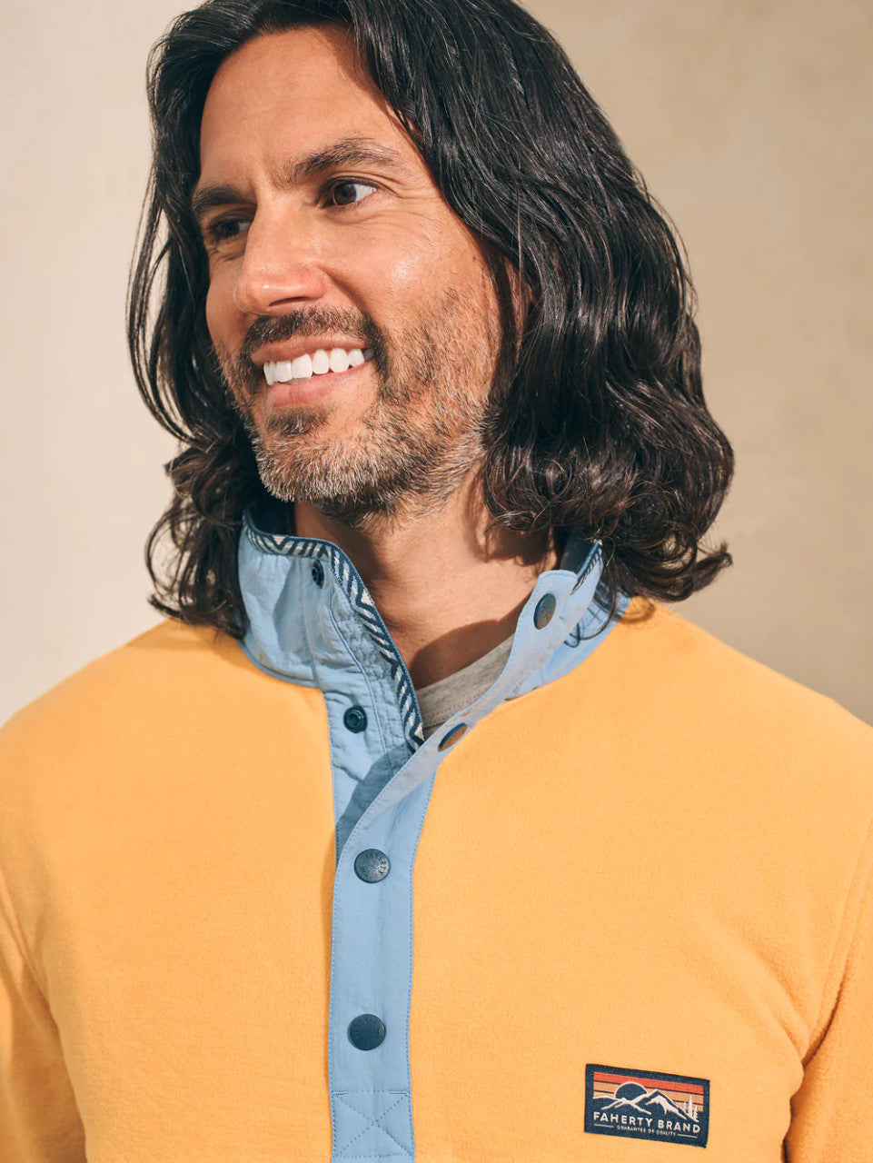 Craig Faherty Faherty Low Pile Fleece Popover: Fall Sun Atlantic – Craig Reagin Clothiers