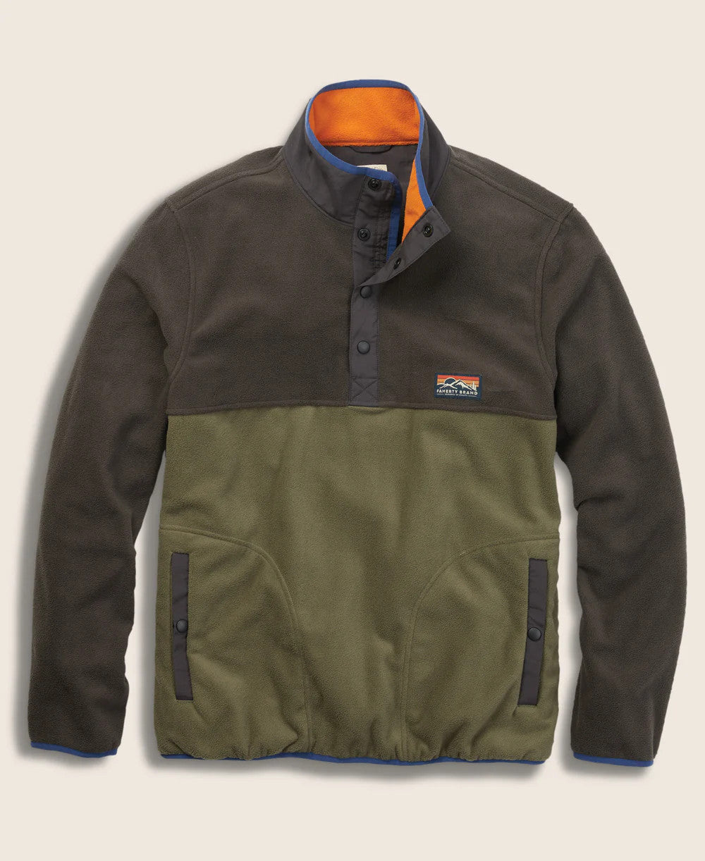 Craig Faherty Faherty Low Pile Fleece Popover: Faded Black Light Pine – Craig Reagin ...