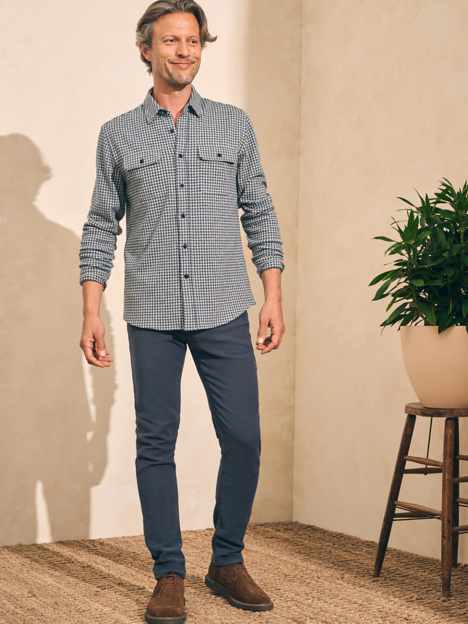 Faherty Legend™ Sweater Shirt: Encintas Gingham