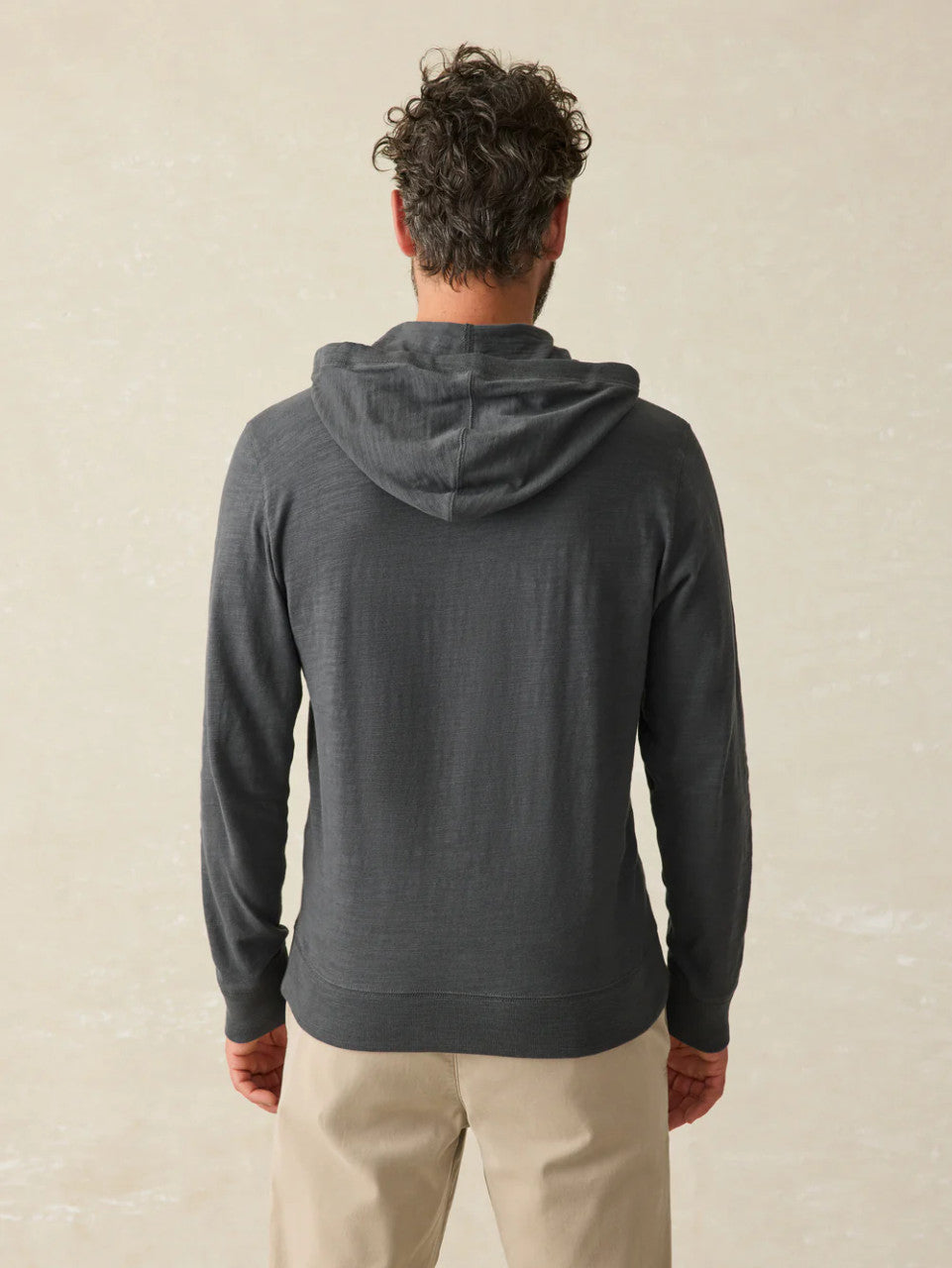 Craig Faherty Faherty Sunwashed Slub Hoodie: Graphite – Craig Reagin Clothiers