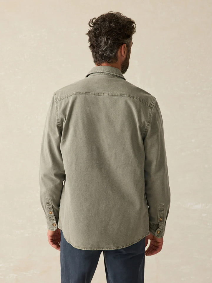 Faherty Sunwashed CPO: Aspen Olive