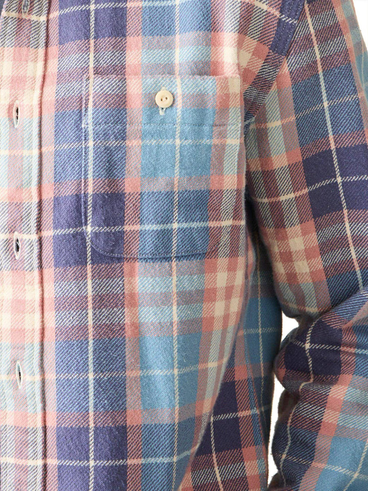 Faherty Surf Flannel: Bristol Blue Plaid