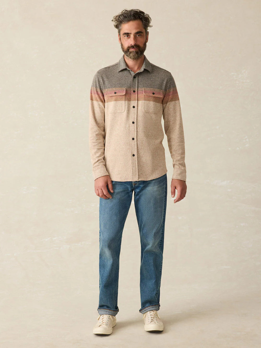 Faherty Legend™ Sweater Shirt: Autumn Coast