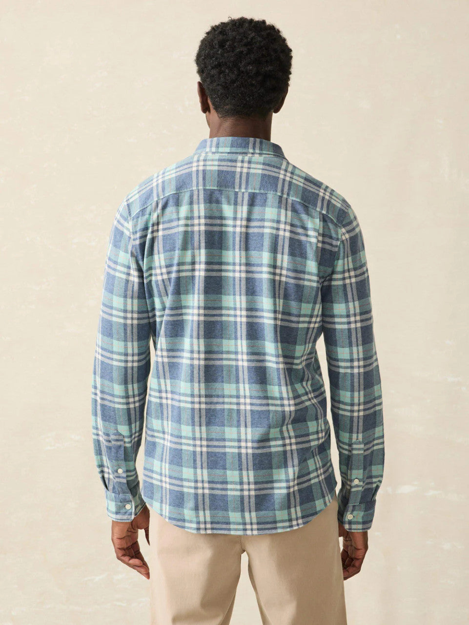 Faherty Coastline Knit Shirt: Holbrook Island Plaid