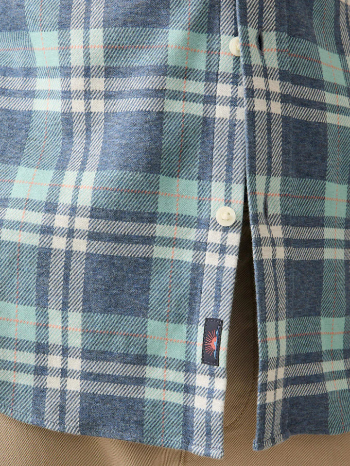 Faherty Coastline Knit Shirt: Holbrook Island Plaid