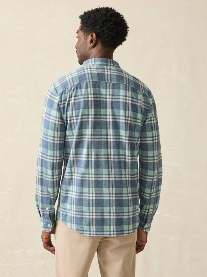 Faherty Coastline Knit Shirt: Holbrook Island Plaid