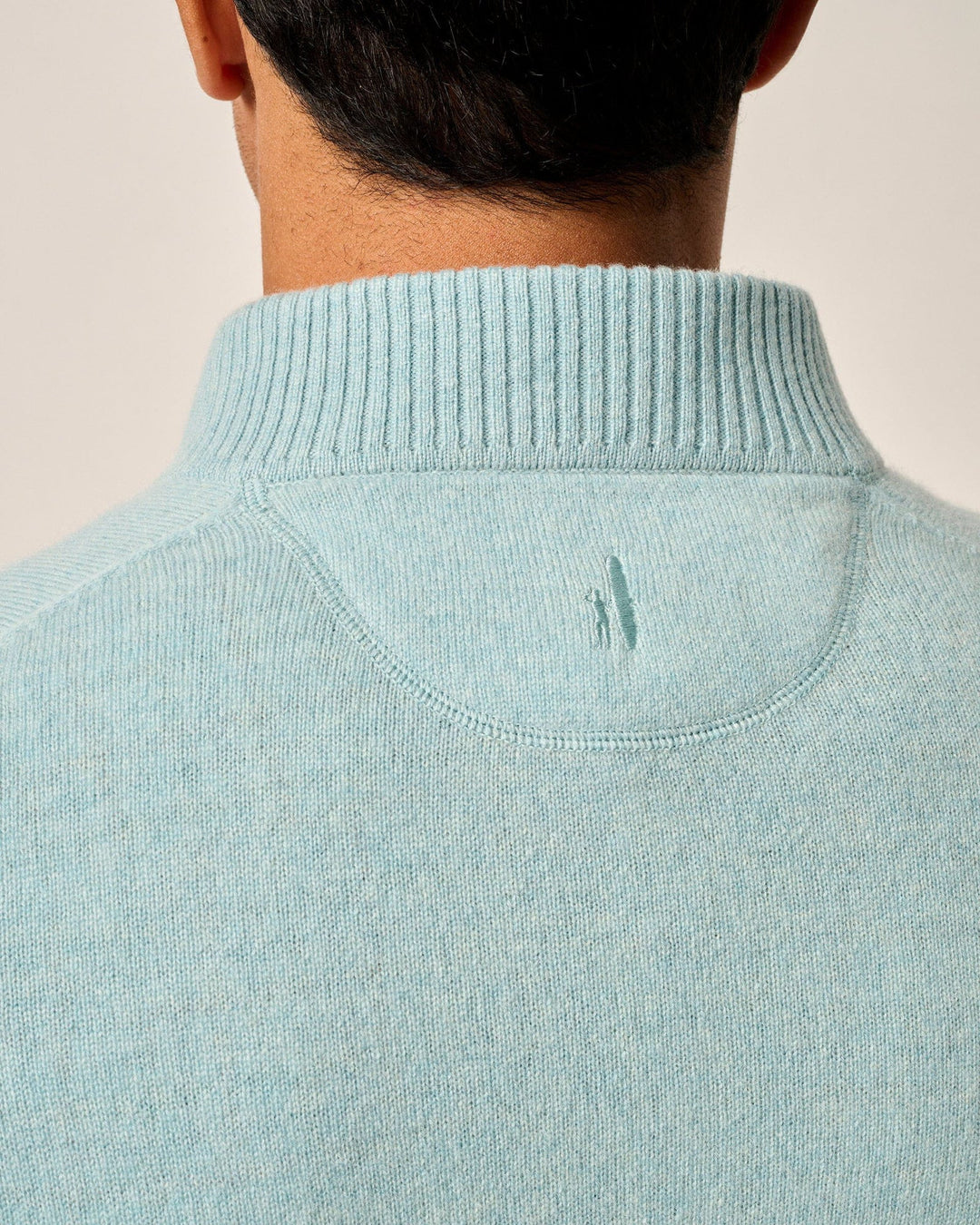 Johnnie-O Mayfair Cashmere Quarter Zip Sweater: Riviera