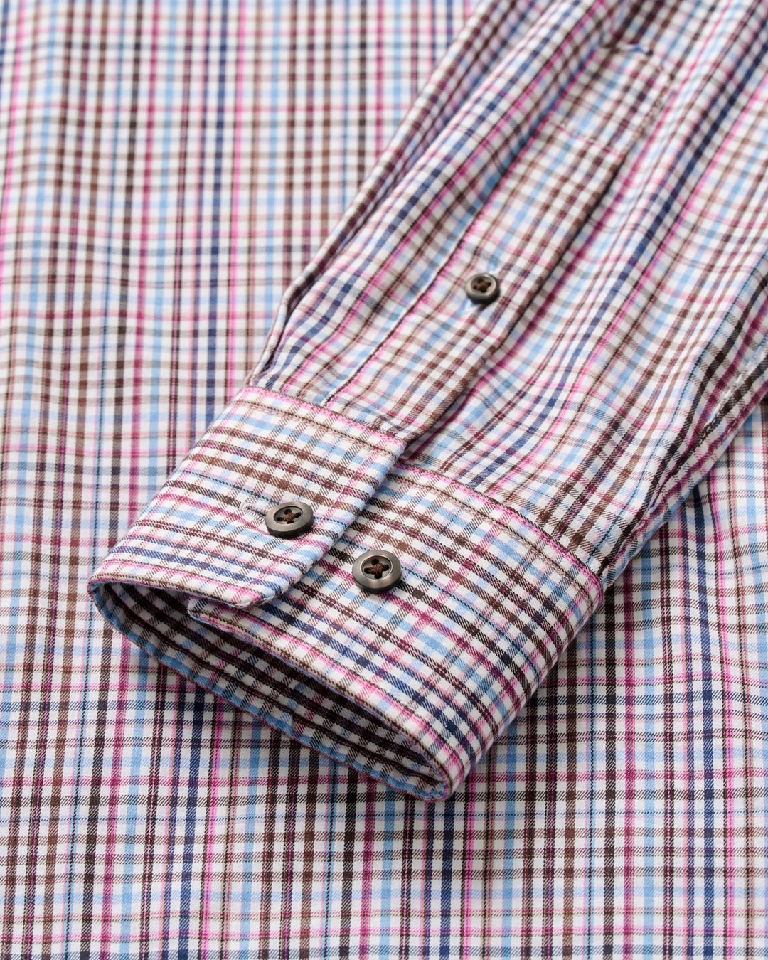 Johnnie-O Adelson Performance Button Down Shirt: Coffee