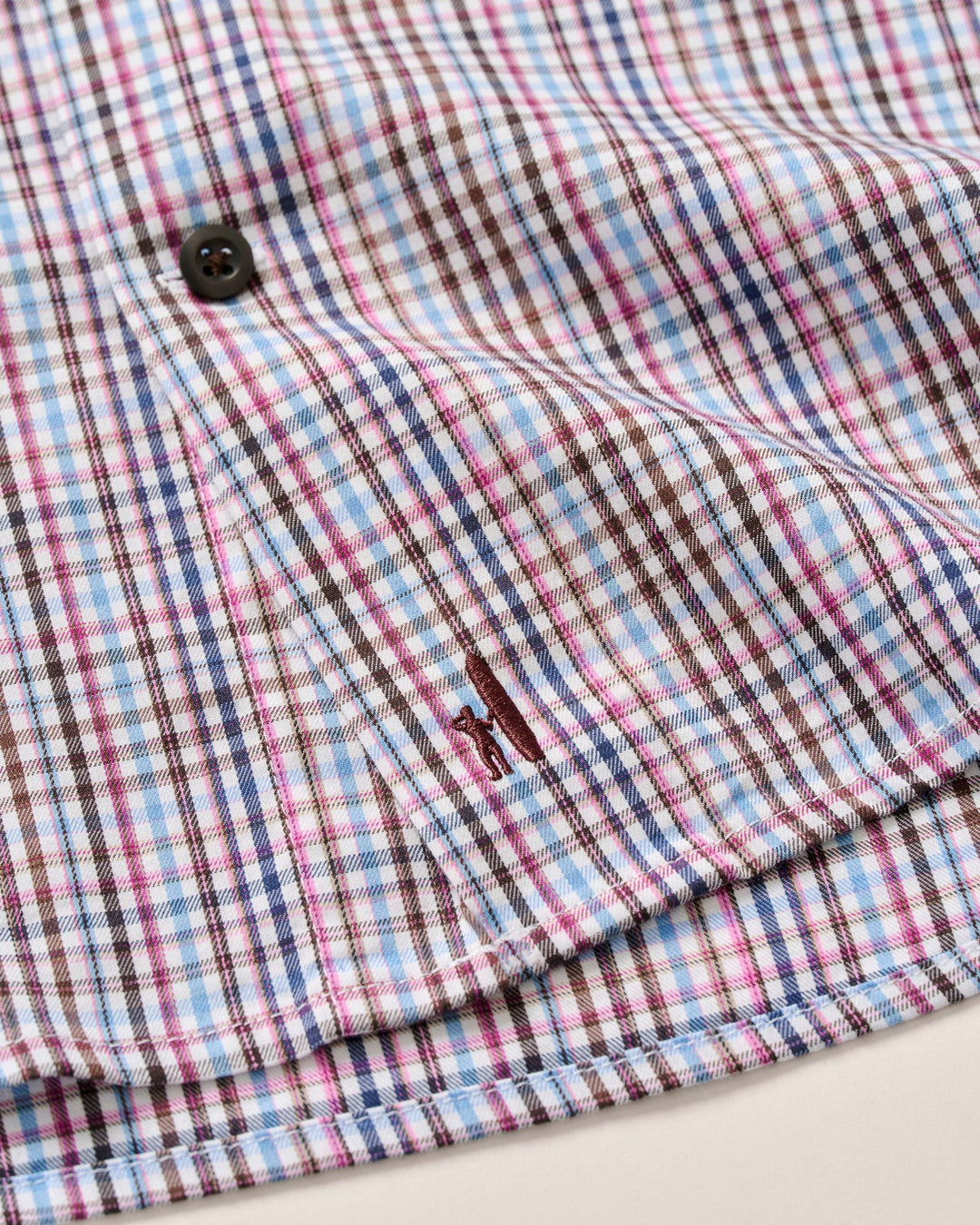Johnnie-O Adelson Performance Button Down Shirt: Coffee