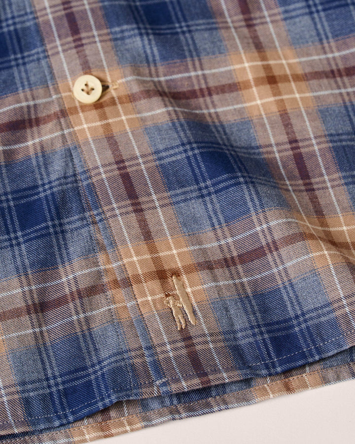 Johnnie-O Angelos Long Sleeve Sport Shirt: Hazelnut