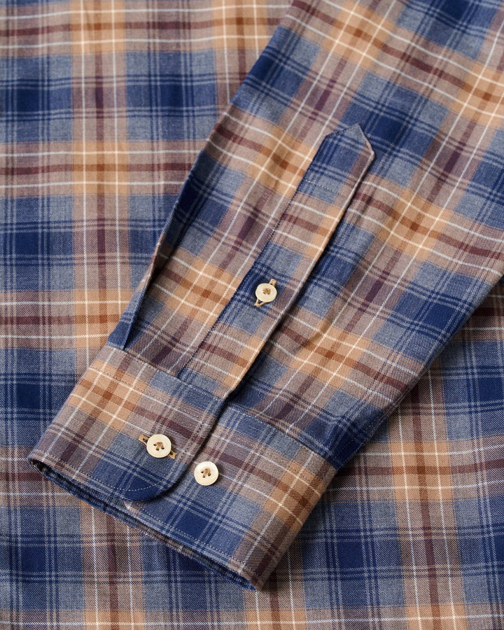 Johnnie-O Angelos Long Sleeve Sport Shirt: Hazelnut