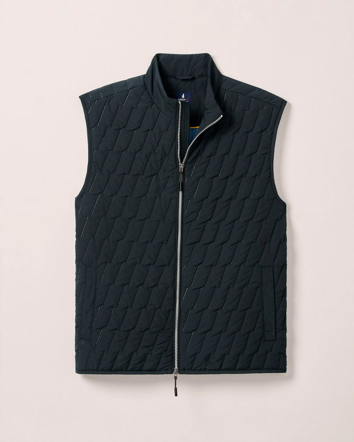 Johnnie-O Belfry Quilted Puffer Vest: Black