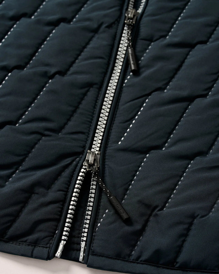 Johnnie-O Belfry Quilted Puffer Vest: Black