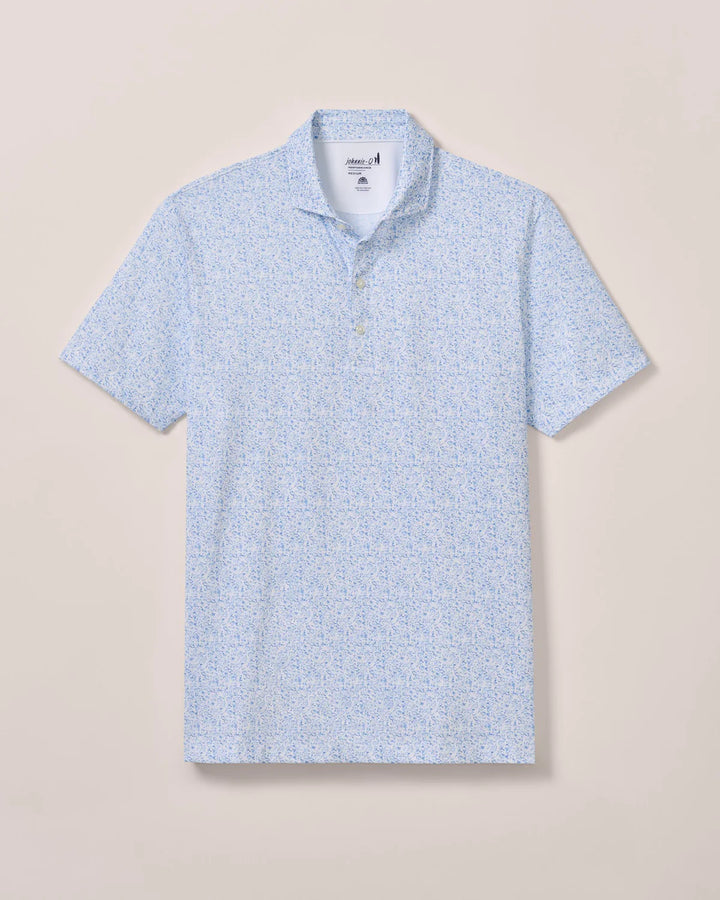 Johnnie-O Performance Boggins Polo: Palisades Blue