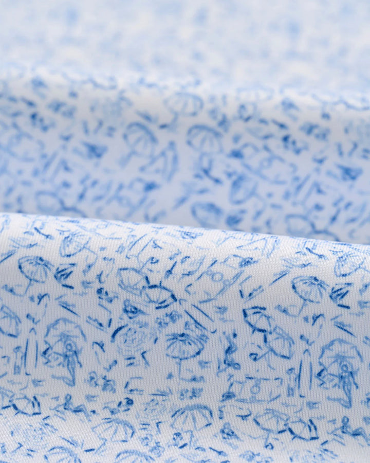 Johnnie-O Performance Boggins Polo: Palisades Blue