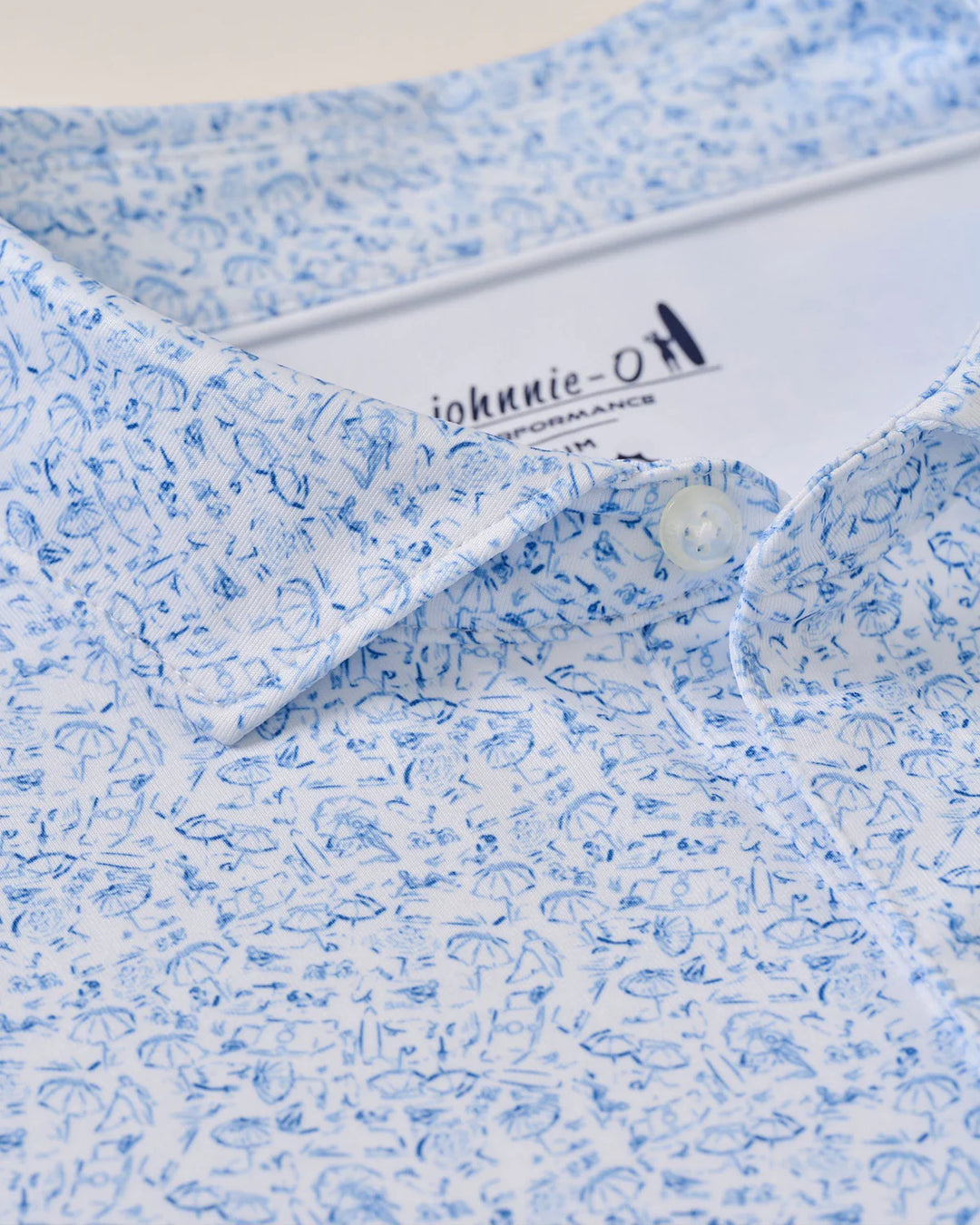 Johnnie-O Performance Boggins Polo: Palisades Blue