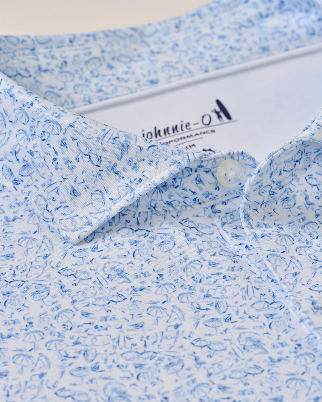 Johnnie-O Perfomance Jersey Polo Boggings: Palisades Blue