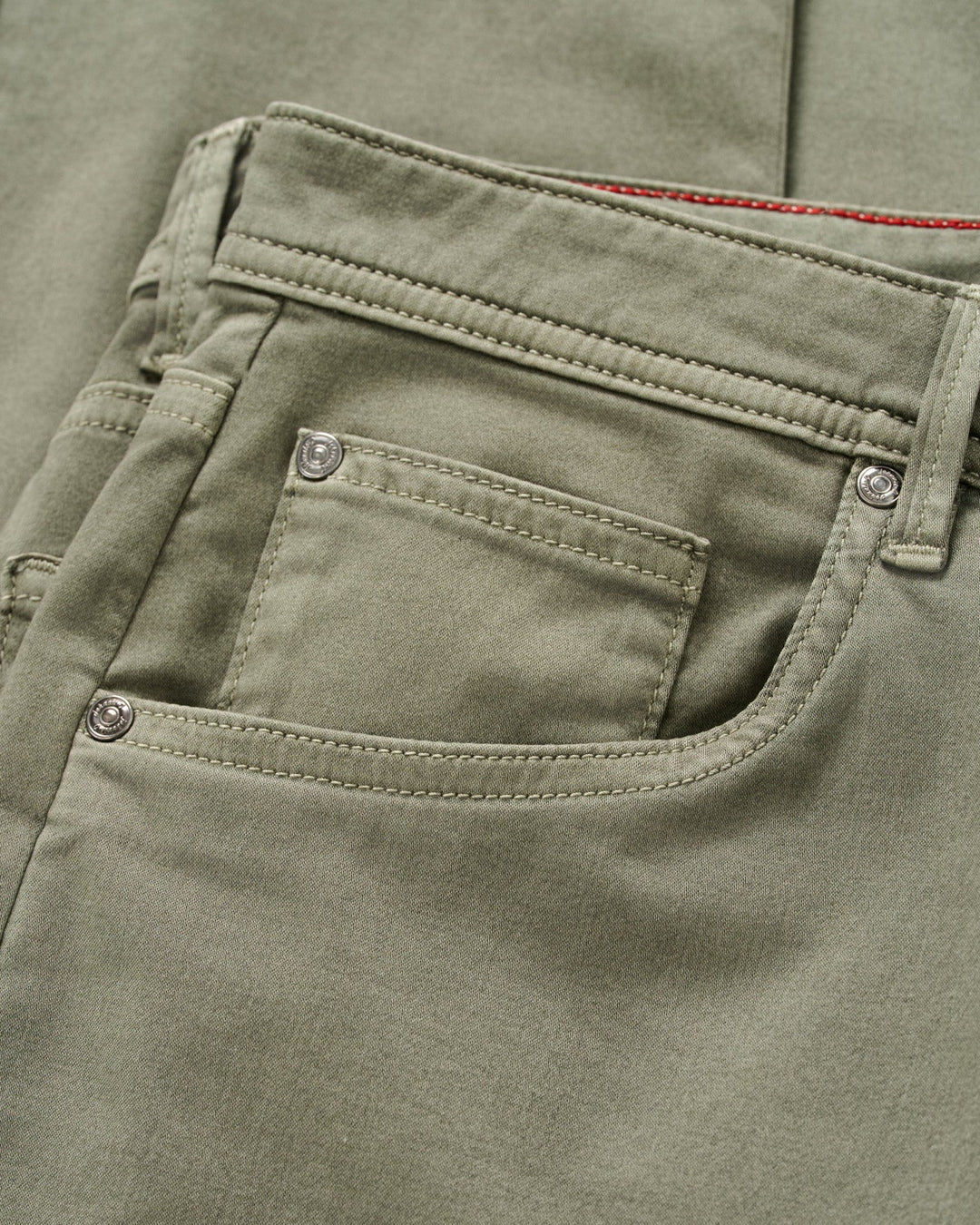 Johnnie-O Carmel Sateen 5-Pocket Pants: Agave Green