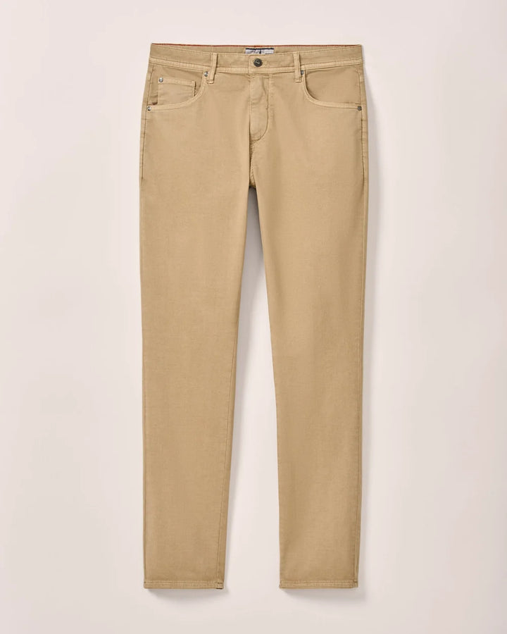 Johnnie-O Carmel Sateen 5-Pocket Pant: Khaki