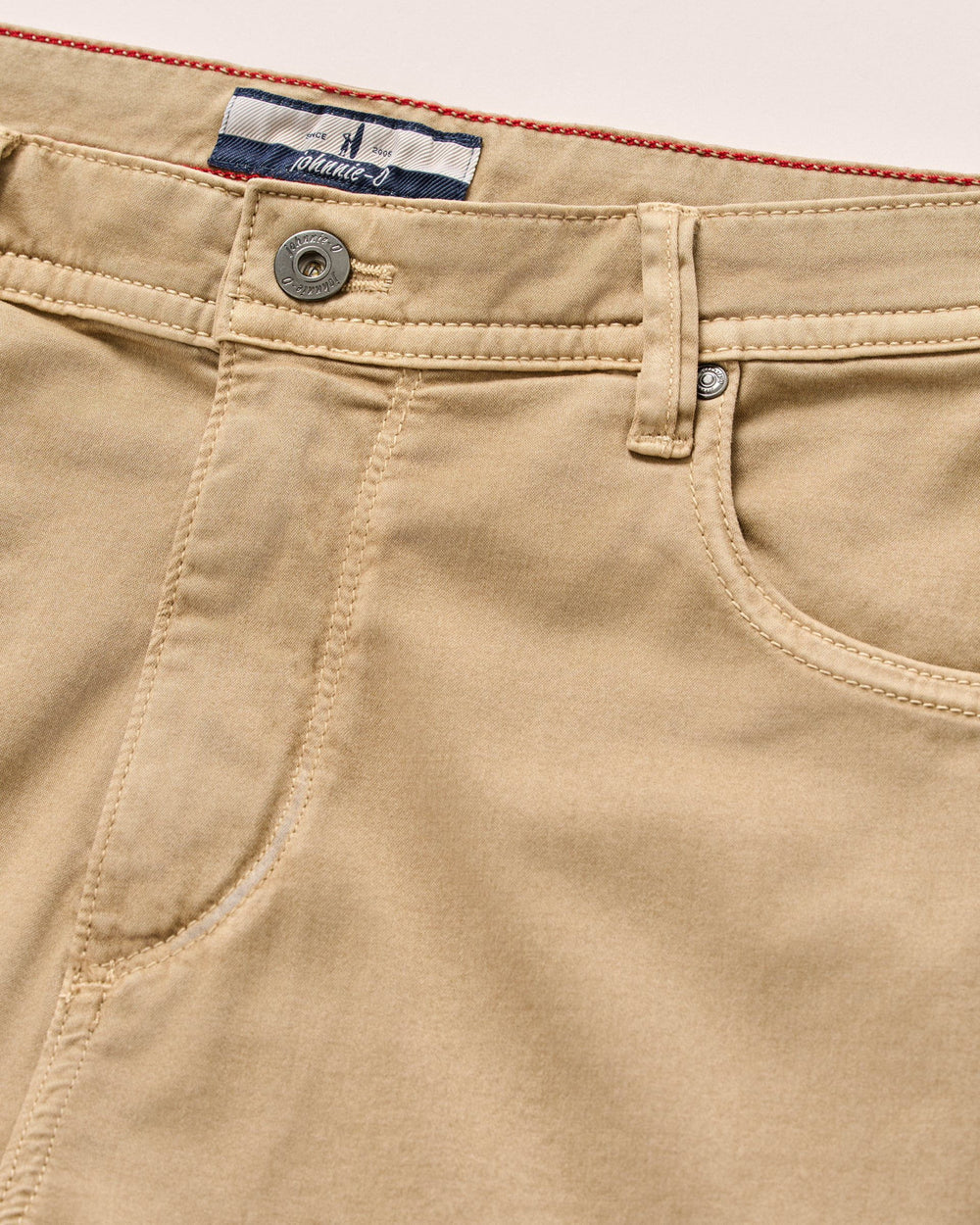 Johnnie-O Carmel Sateen 5-Pocket Pant: Khaki