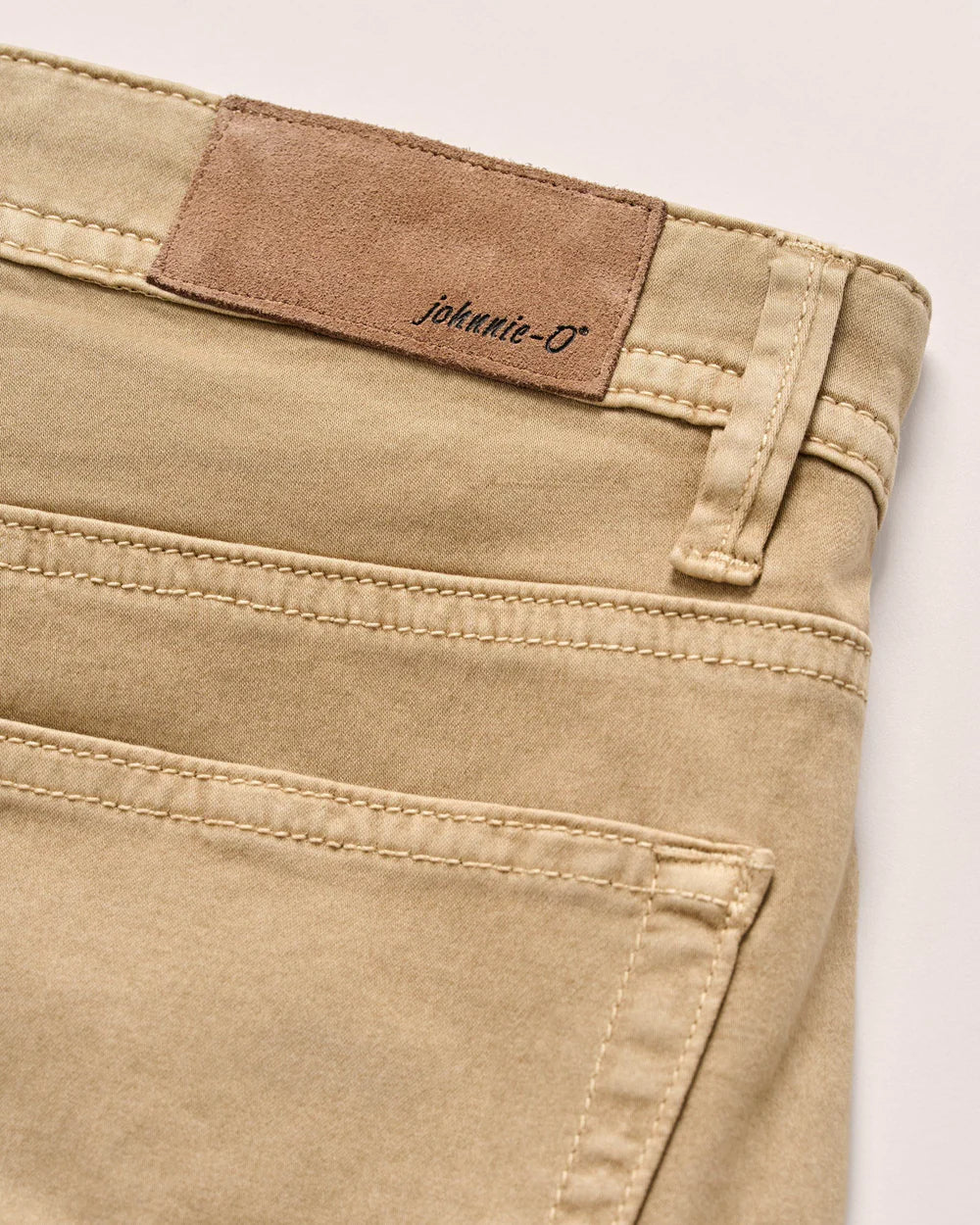 Johnnie-O Carmel Sateen 5-Pocket Pant: Khaki