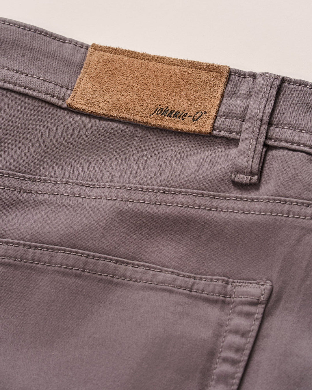 Johnnie-O Carmel Sateen 5-Pocket Pants: Pewter